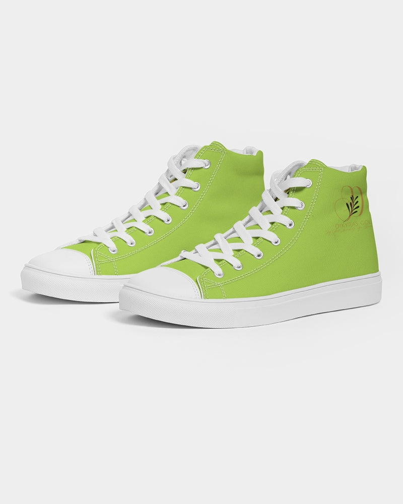 Lime green 5000 (1) Women's Hightop Canvas Shoe