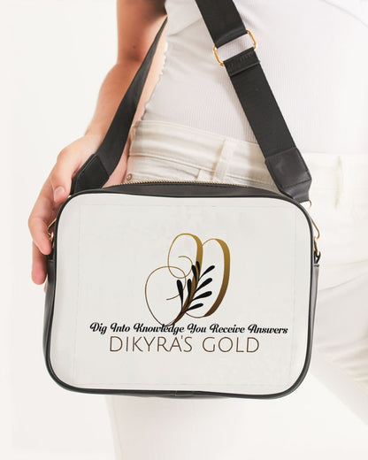 white/Gold Crossbody Bag