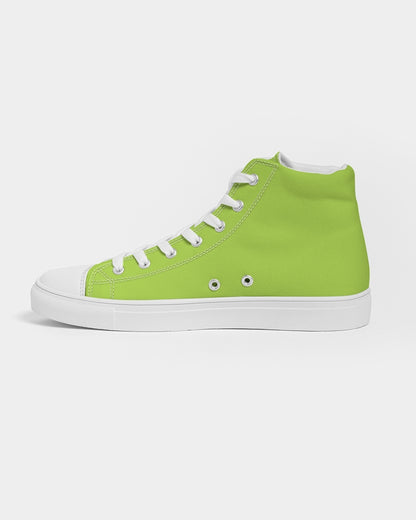 Lime green 5000 (1) Women's Hightop Canvas Shoe