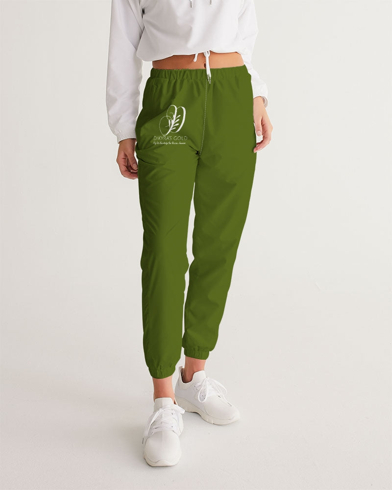 Dikyra's Gold women _olive green T-shirt Women's All-Over Print Track Pants