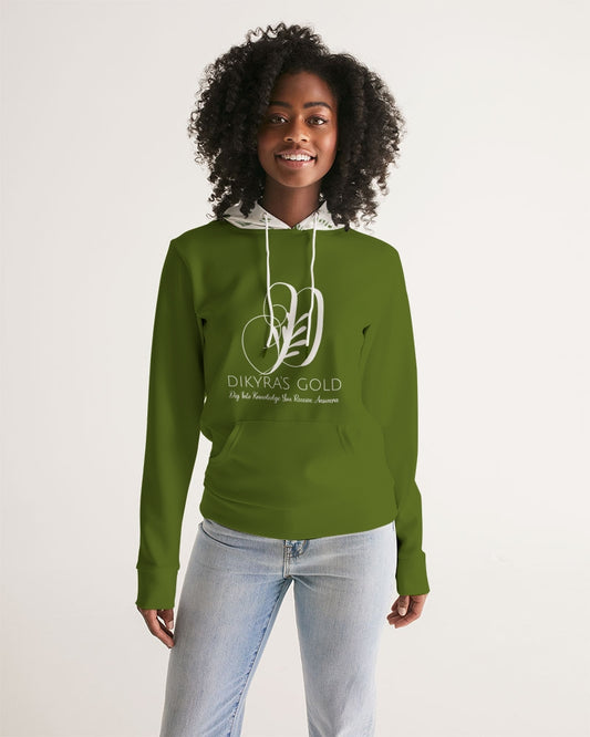 Dikyra's Gold women _olive green Women's All-Over Print Hoodie