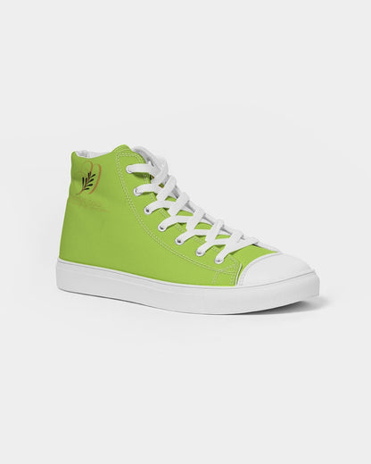 Lime green 5000 (1) Women's Hightop Canvas Shoe