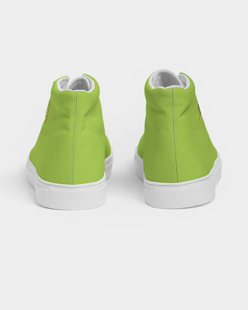 Lime green 5000 (1) Women's Hightop Canvas Shoe