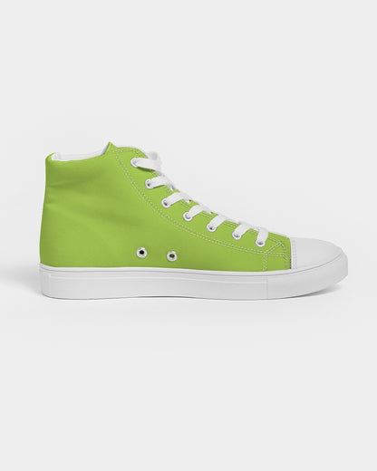 Lime green 5000 (1) Women's Hightop Canvas Shoe