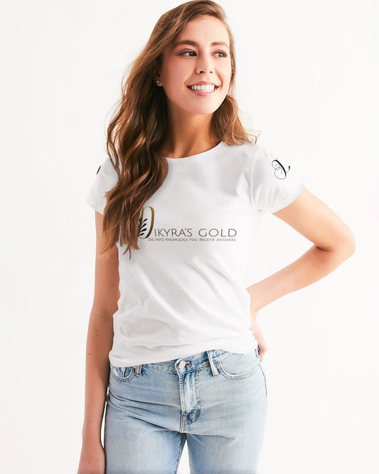 Dikyra's Gold white Women's All-Over Print Tee