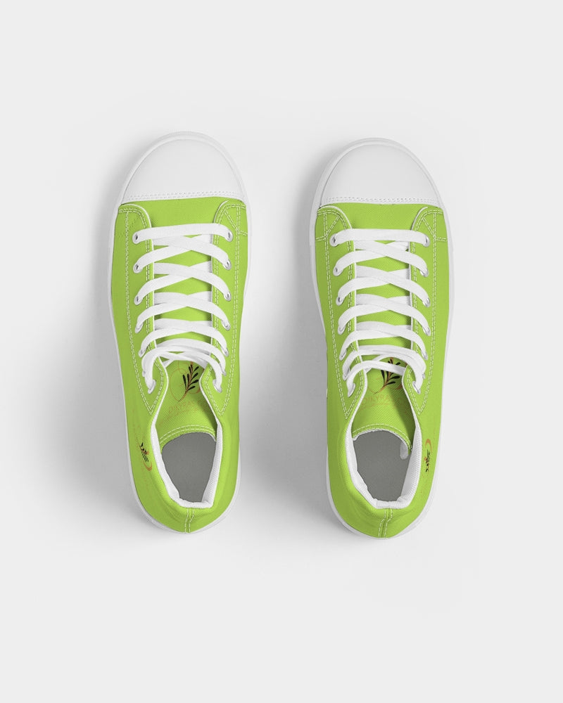 Lime green 5000 (1) Women's Hightop Canvas Shoe